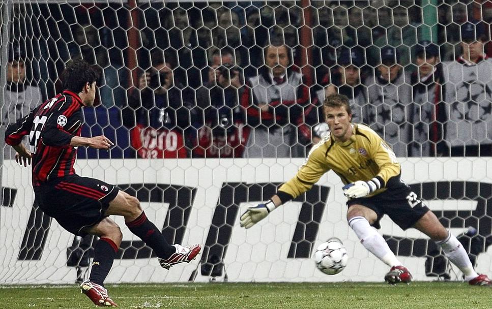 Il gol al Bayern nei quarti di finale di Champions. Reuters
